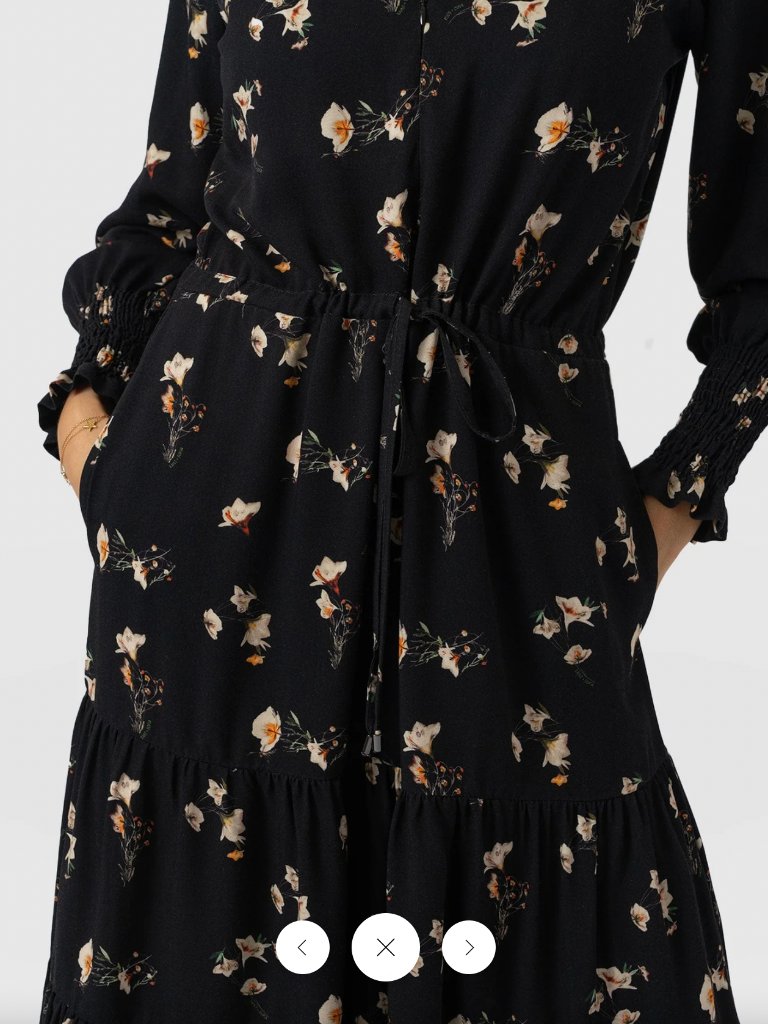 Saint + Sofia Olivia Zip Up Dress Highland Paisley Us 6 Nwt — image 4 of 8